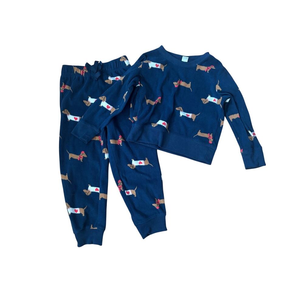Old Navy Kids Two-Piece Dachshund Pajama Set XS